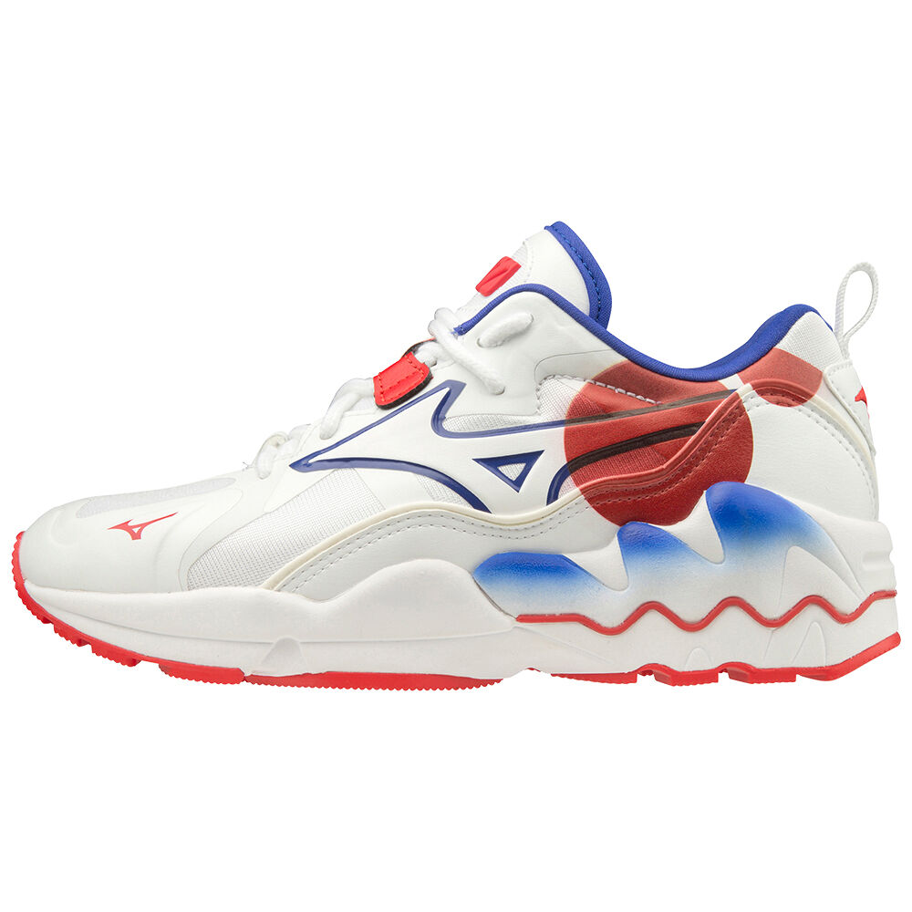 Tenis Mizuno Wave Rider 1 Shape of Time Para Hombre Blancos/Rojos 7396840-FU